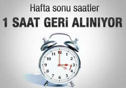 Saatler bir saat geri alınıyor