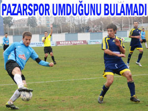 Pazarsporda evdeki hesap çarşıya uymadı!