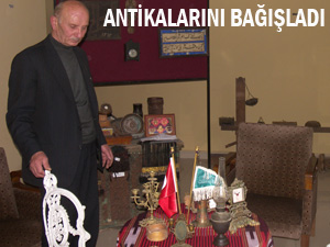 3 binden fazla antikayı Rize Valiliğine bağışladı
