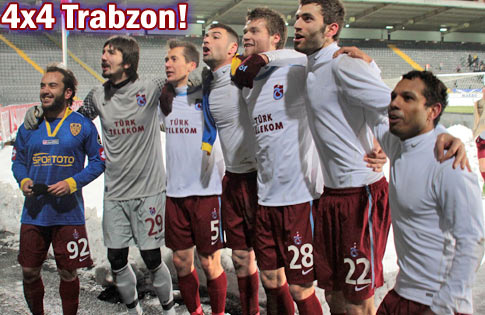 Trabzonspordan 4x4lük bir galibiyet daha