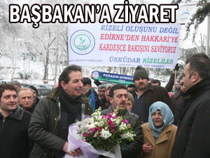 Rizeli hemşehrilerinden Başbakana ziyaret