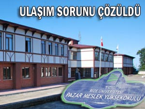 Pazar MYOda ulaşım sorunu çözüme kavuştu