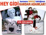 Kardan adam sanatında kendini aşanlar!