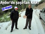 Aydere kar yağdı, yayla beyaza büründü!